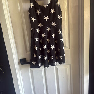 Star Print Skater Dress